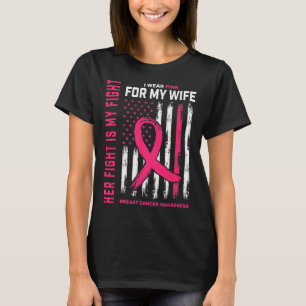 癌の彼女の戦いは私の戦い私の衣服ピンクの妻ブレア Tシャツ