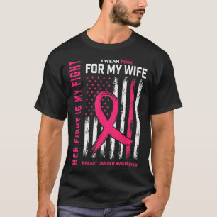 癌の彼女の戦いは私の戦い私の衣服ピンクの妻ブレア Tシャツ