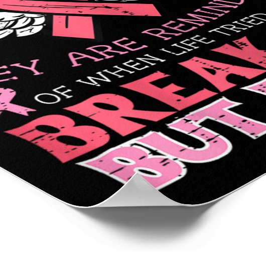 癌の生存私の傷物語認識度女性 ポスター (角)