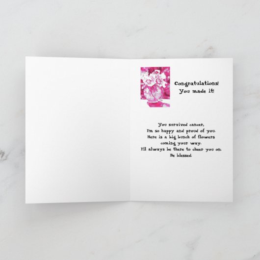 癌の生存者 カード (内部)