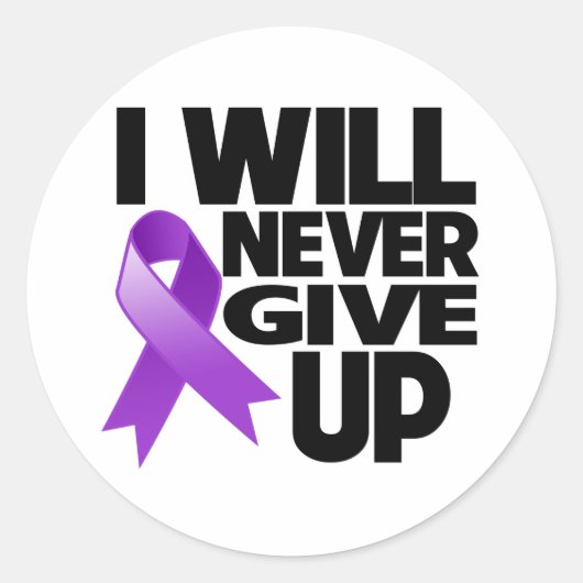 癌の要点は決して上に与えせない ラウンドシール (正面)