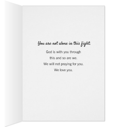 癌の診断、我々は希望を失わない (内側 (右))