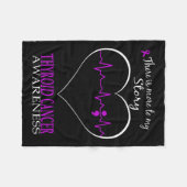 癌の認識度 – 私の話にはもっと多くがある フリースブランケット (正面(横))