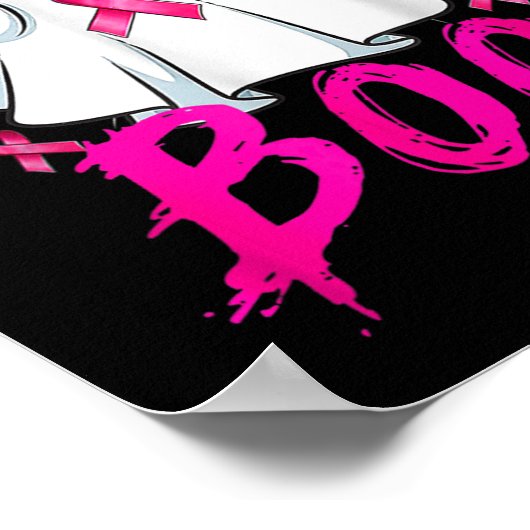 癌はブシートハロウィーン乳癌の警告である ポスター (角)