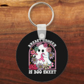 癌はブシート乳癌の戦士ハロウィーである キーホルダー (正面)