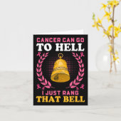 癌は地獄に行くことができる私はベルを鳴らした カード (黄色い花)