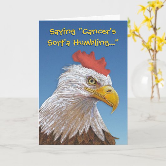 癌は笑いを嫌う カード (黄色い花)