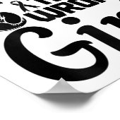 癌は間違った女の子の乳癌の目の前を選んだ ポスター (角)