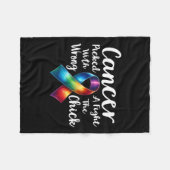 癌は間違った雛のアワレネとの戦いを選んだ フリースブランケット (正面(横))