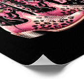 癌ザブーツウェスターズ女性のカーボーイブーストブレストカンス ポスター (角)