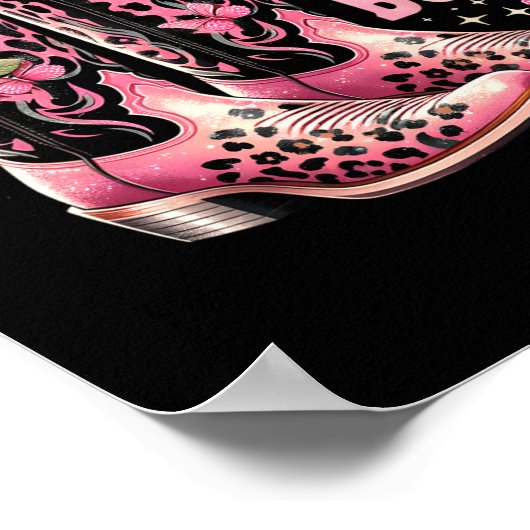 癌ザブーツウェスターズ女性のカーボーイブーストブレストカンス ポスター (角)