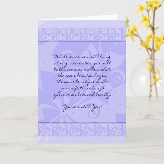 癌患者の勇気付けられるカード カード (黄色い花)