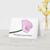 癌治療の間のあなたの考えること カード (黄色い花)