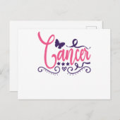 癌紫蝶乳がん認識度 インビテーションポストカード (正面/裏面)