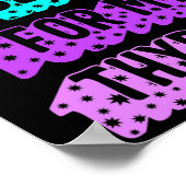 癌認識度私は私の甲状腺リボンにはYすぎる ポスター (角)