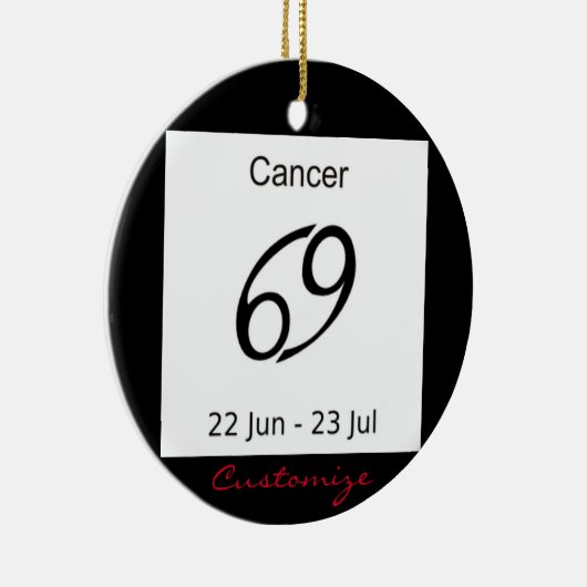 癌69〔占星術の〕十二宮図サインThunder_Cove セラミックオーナメント (右)