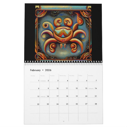 癌 カレンダー (2月 2026)