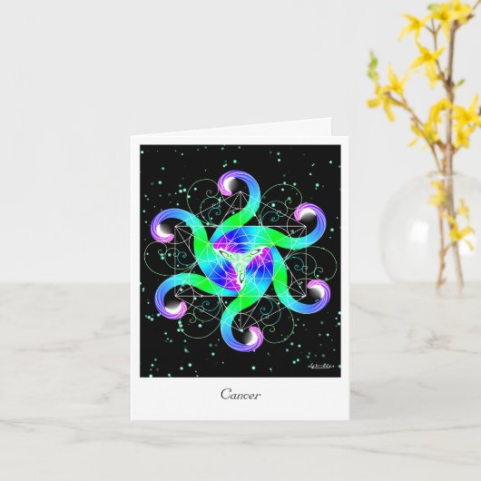 癌 カード (黄色い花)