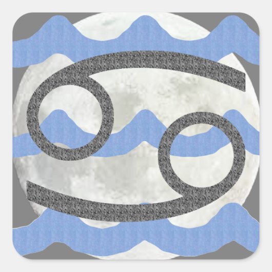 癌 スクエアシール (正面)