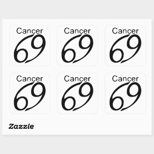 癌 スクエアシール (シート)