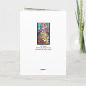 癌，チャリオット，タロット星占〔占星術の〕十二宮図誕生日 カード (裏面)