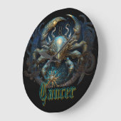 癌 ラージ壁時計 (傾斜)