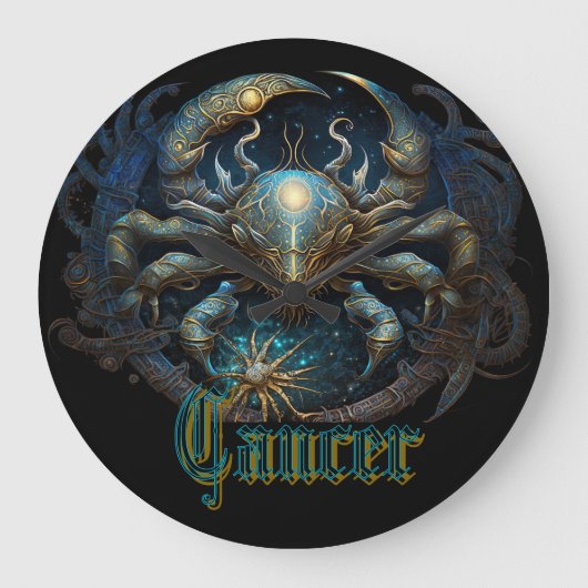 癌 ラージ壁時計 (正面)