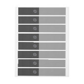 癌〔占星術の〕十二宮図シンボルブラックカーボンファイバープリント ラップアラウンド宛名ラベル (シート)