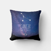 癌 |〔占星術の〕十二宮図パーソナライズされた星座 クッション (正面)