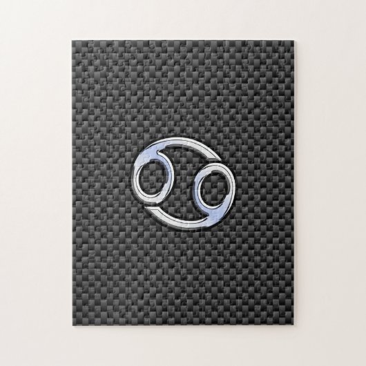 癌〔占星術の〕十二宮図記号炭炭素繊維プリント ジグソーパズル (縦)