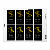 癌〔占星術の〕十二宮図誕生日ジュエルブルーオパール金ゴールド ラベル (フルシート)