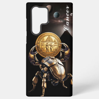 癌，〔占星術の〕十二宮図,金ゴールド,誕生,デザイン, かわいらし SAMSUNG GALAXY S22 ULTRAケース