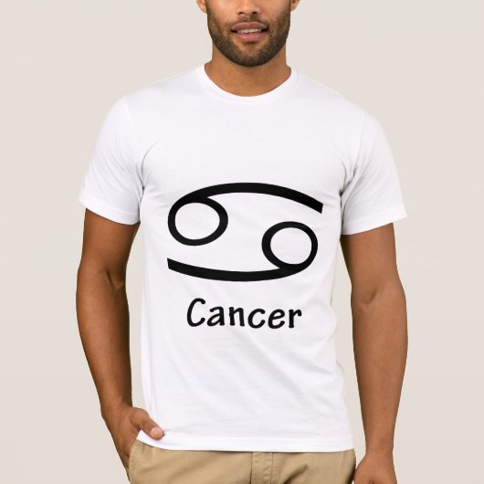 癌、占星術、記号、星占い Tシャツ (正面)