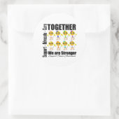 癌 – 私たちは一緒に強い ラウンドシール (バッグ)