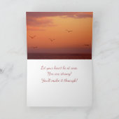 癌、重病自然鳥のサポート カード (内部)