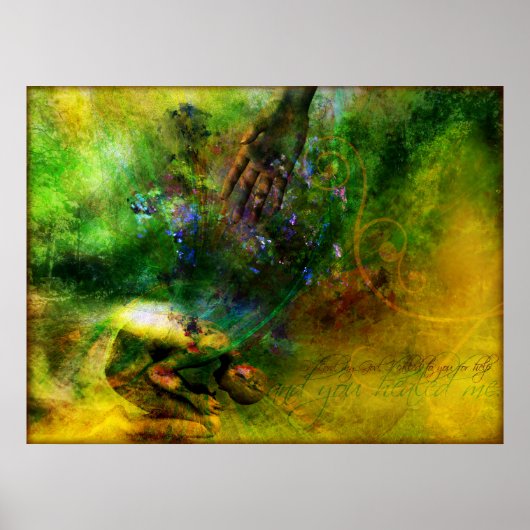癒された(コンテンポラリークリスチャン・アートのポスター) ポスター (正面)
