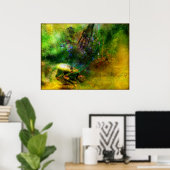 癒された(コンテンポラリークリスチャン・アートのポスター) ポスター (ホームオフィス)