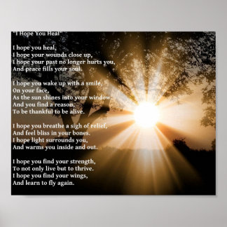 「癒してほしい」ポスター ポスター