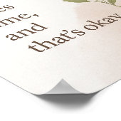 癒しには時間がかかるウォールアートの咲く瞬間 ポスター (角)