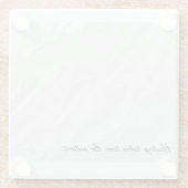 癒しには時間がかかる ガラスコースター (裏面)