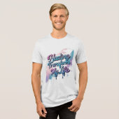 癒しによって人生を変える トライブレンドTシャツ (正面全面)
