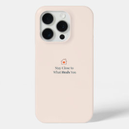 癒しのものに囲まれて ミニマルモチベーション iPhone 15 PROケース