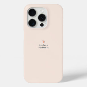 癒しのものに囲まれて ミニマルモチベーション iPhone 15 PROケース