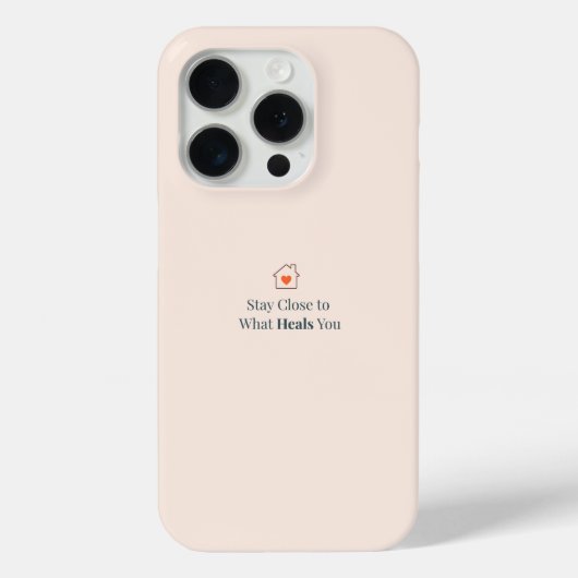 癒しのものに囲まれて ミニマルモチベーション Case-Mate iPhoneケース (裏面)