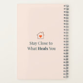 癒しのものに囲まれて Minimal Motivational  ノートブック (裏面)