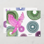 癒しのインコ ポストカード (正面/裏面)