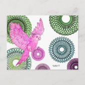 癒しのインコ ポストカード (正面)