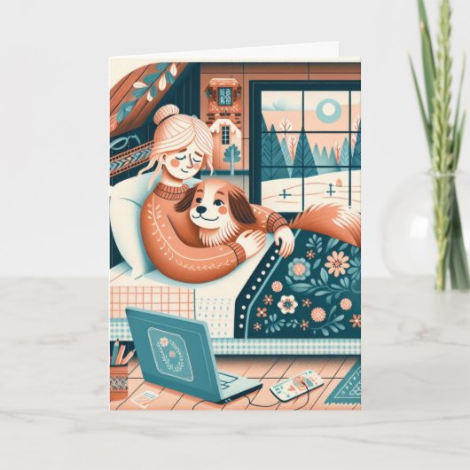 癒しのエネルギーをあなたの道に送る カード (正面)