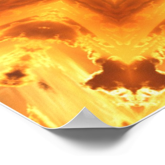 癒しのエネルギー曼荼羅のポスター ポスター (角)