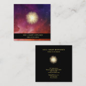 *～*癒しのエネルギー、太陽のバースト宇宙の星宇宙 スクエア名刺 (正面/裏面)